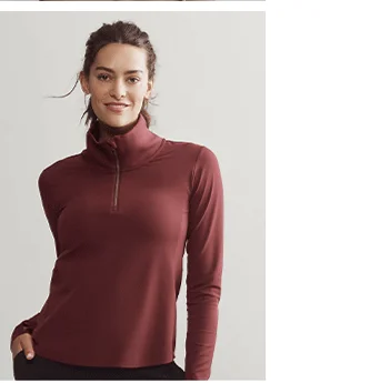 Course to Court 1/4 Zip - Burgandy