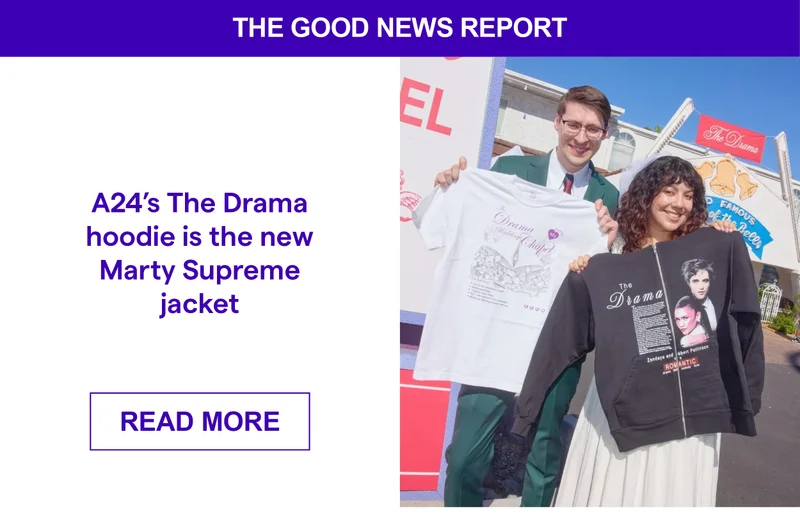 A24’s The Drama hoodie is the new Marty Supreme jacket