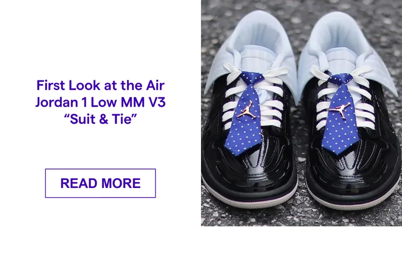 First Look at the Air Jordan 1 Low MM V3 “Suit & Tie”