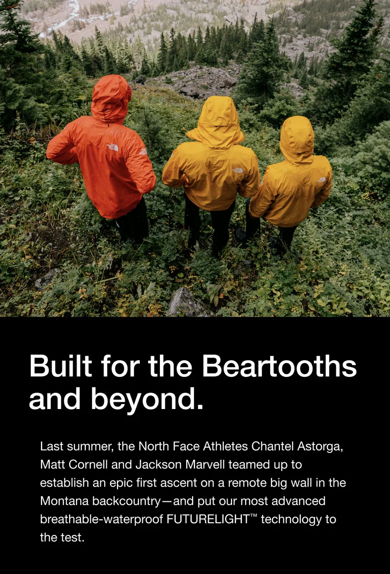 Last summer, the North Face Athletes Chantel Astorga, Matt Cornell and Jackson Marvell teamed up to establish an epic first ascent on a remote big wall in the Montana backcountry-and put our most advanced breathable-waterproof FUTURELIGHT™ technology to the test.