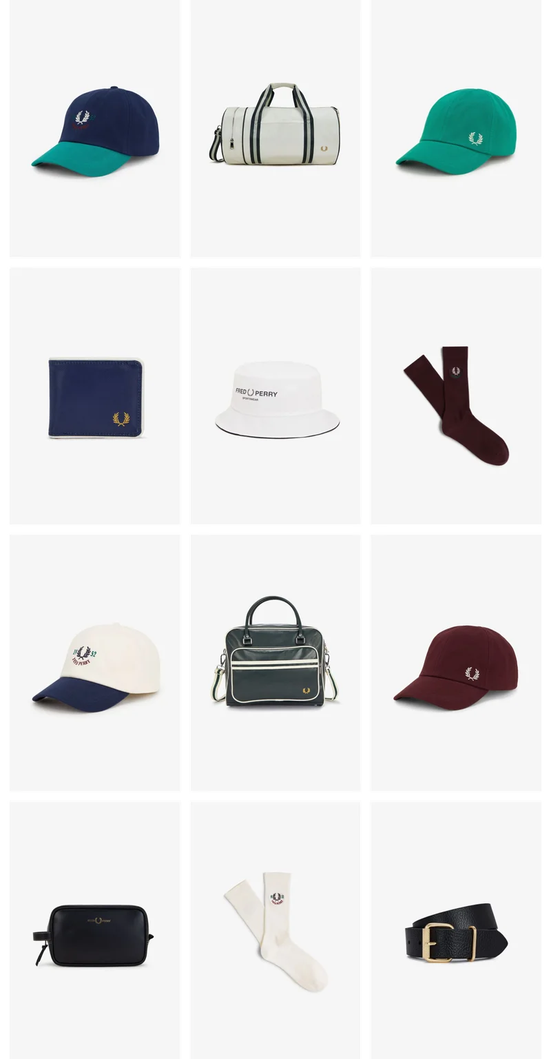 A selection of Fred Perry Sale Accessories