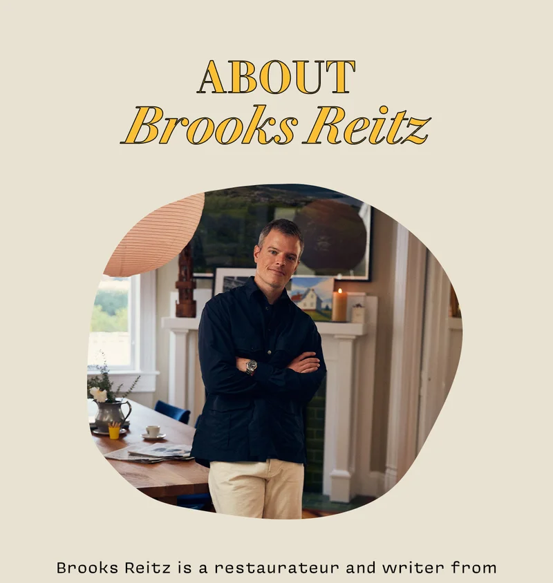 About Brooks Reitz Brooks Reitz is a restaurateur and writer from Charleston, SC. He owns Leon's Oyster Shop, Little Jack's Tavern, and Melfi's, all in Charleston; and The Bell, in New Orleans. He is also the co-founder of Jack Rudy Cocktail Co., and publishes his newsletter, A Small & Simple Thing, on Substack. You can keep up with him on Instagram by following @brooksreitz.
