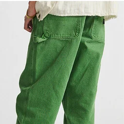 Drill Chore Carpenter Loose Denim Pants