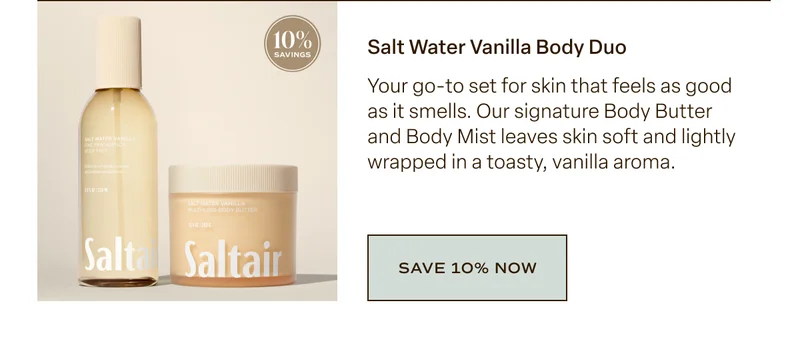 salt water vanilla body duo