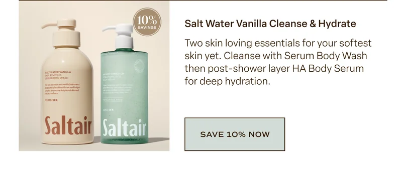 salt water vanilla cleanse & hydrate
