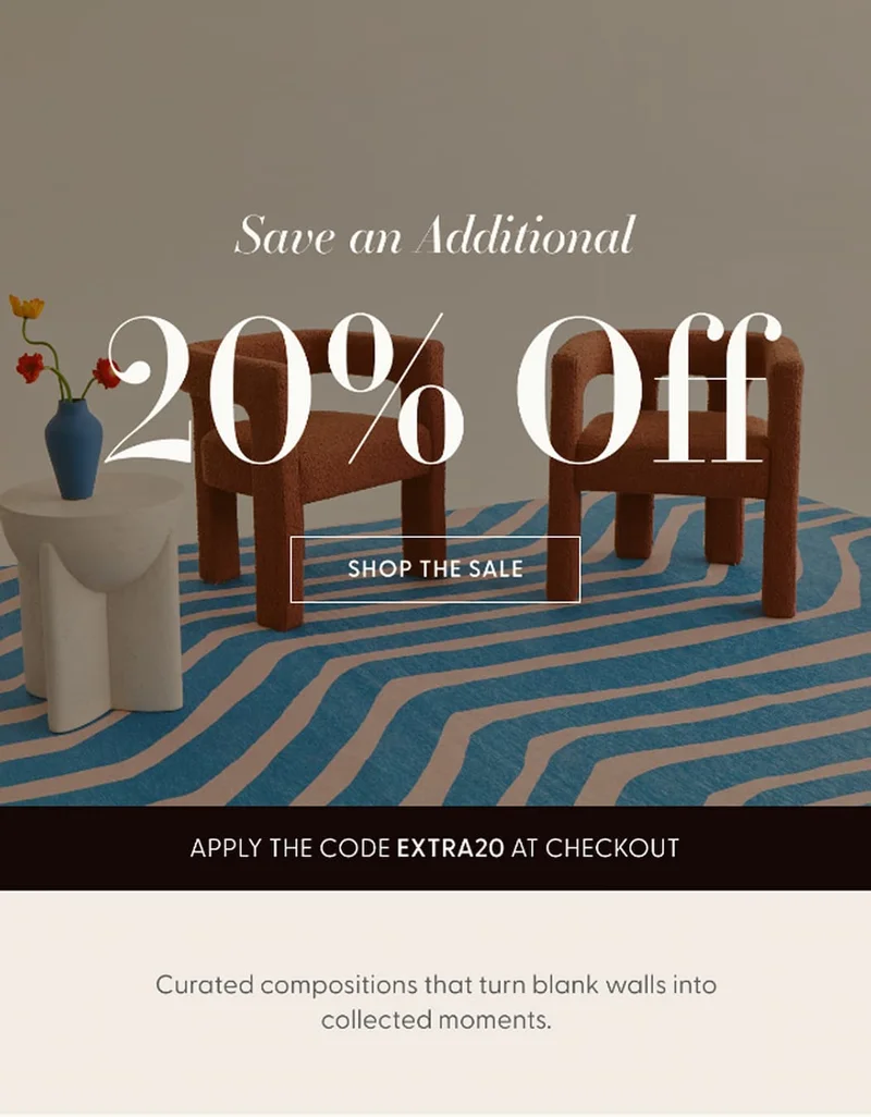 save 20% off