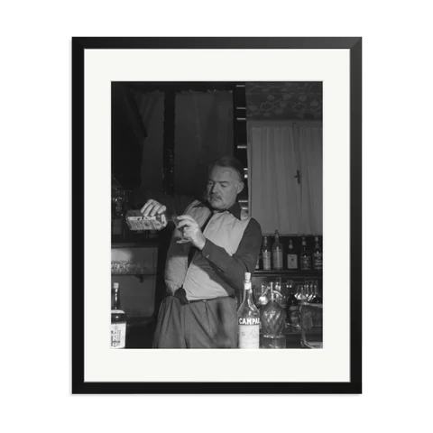 Hemingway Negroni Time Framed Print