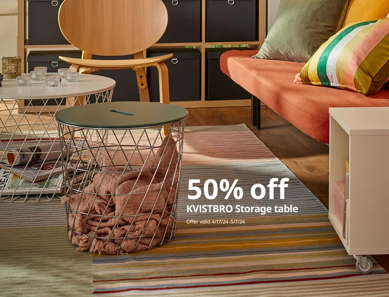 50% off KVISTBRO Storagr table