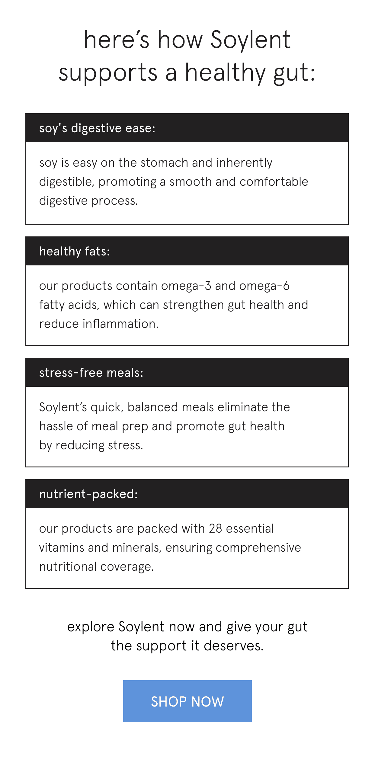 here's how soylent supports a healthy gut