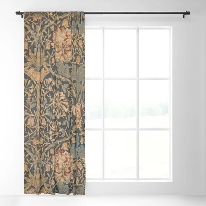 Honeysuckle by William Morris 1876 Antique Vintage Victorian Jugendstil Art Nouveau Retro Pattern Blackout Curtain Blackout Curtain