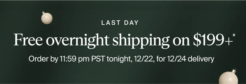 Free overnight shipping on $199+