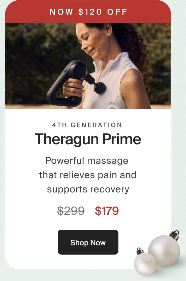 Now $120 off | Theragun Prime | $179 | Shop Now
