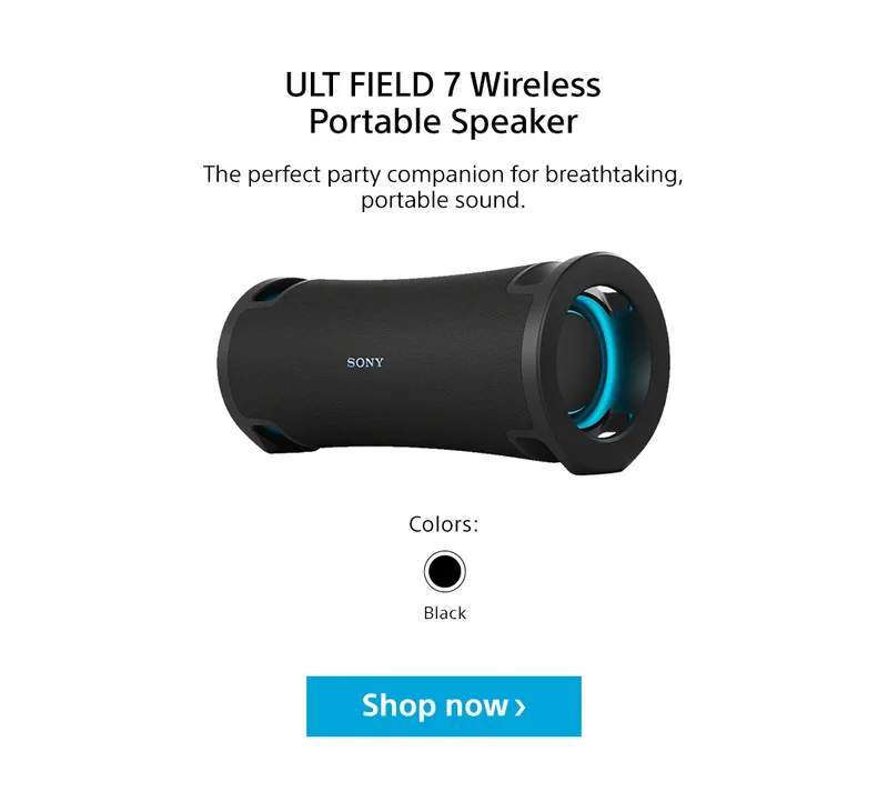 ULT FIELD 7 Wireless Portable Speaker The perfect party companion for breathtaking, portable sound. Colors black Shop now