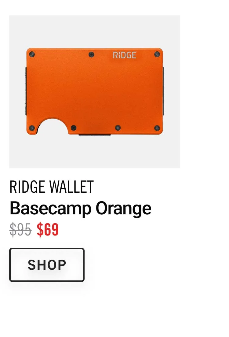 Ridge Wallet | Basecamp Orange