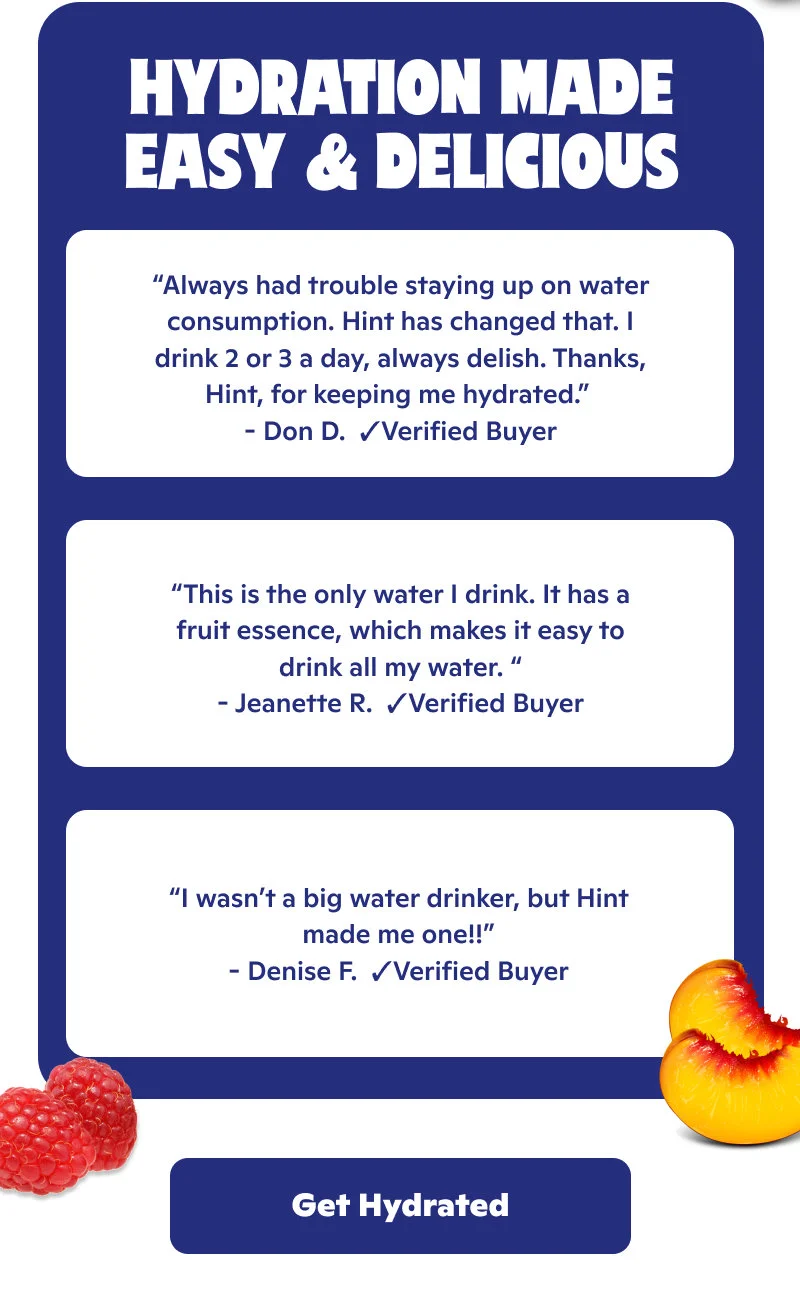 Hydration made easy and delicious