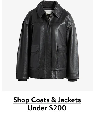 A black leather jacket.