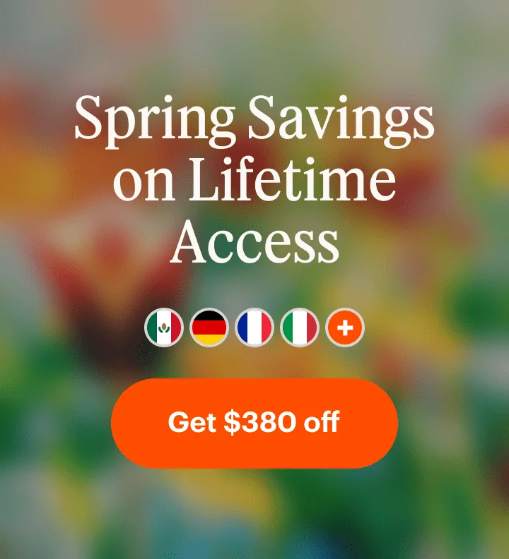 Spring Savings on Lifetime Access