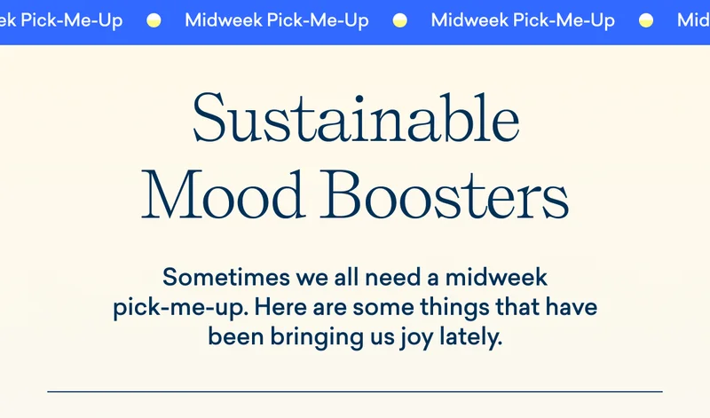 Sustainable Mood Boosters
