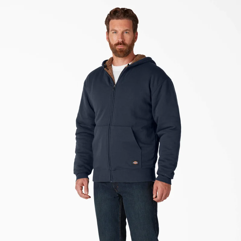 High Pile Fleece Lined Full Zip Hoodie