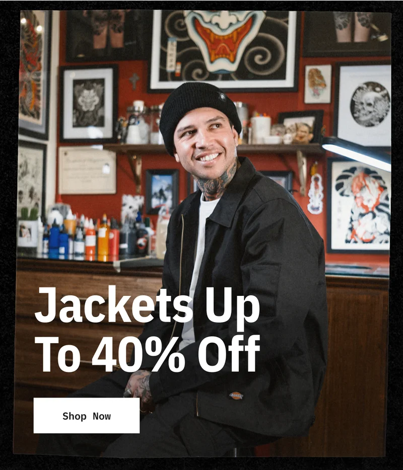 Jackets Up to 40% Off. Shop Now.