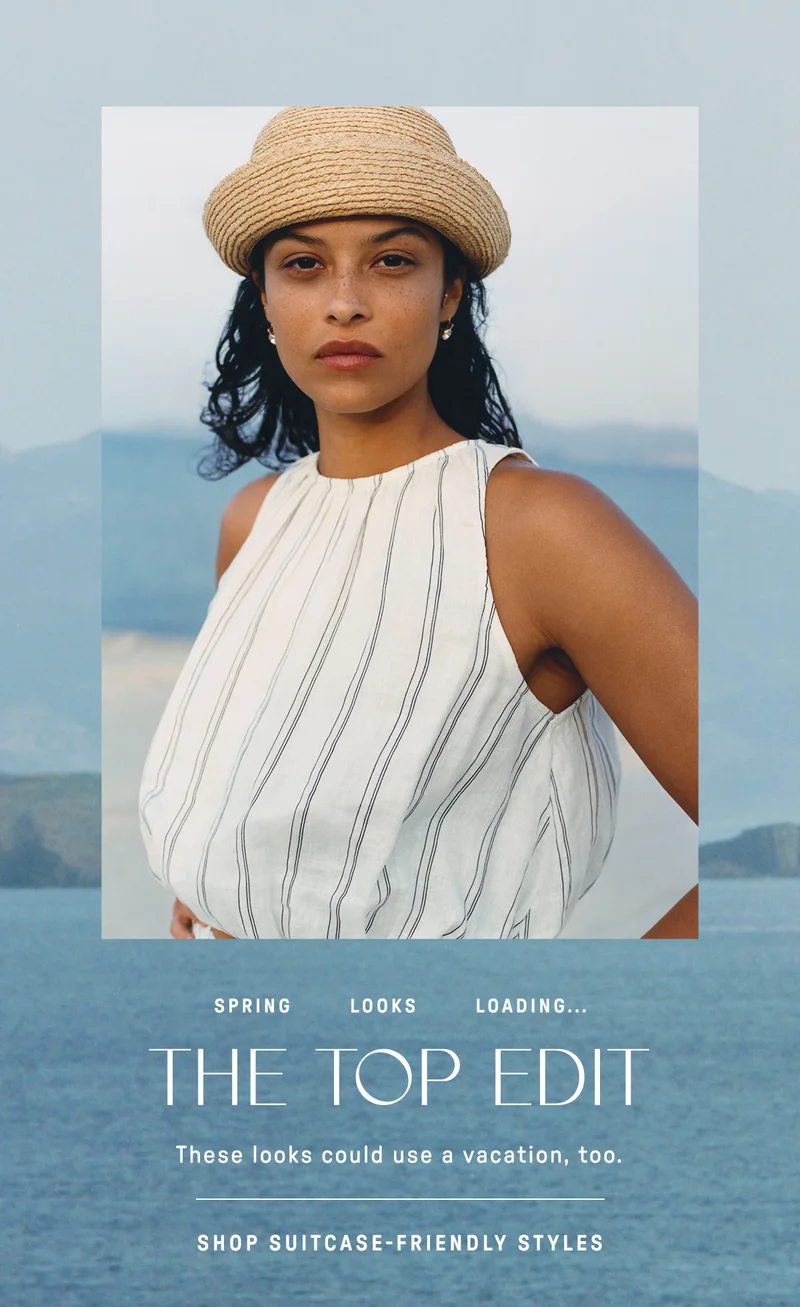 The top edit. Shop suitcase-friendly styles
