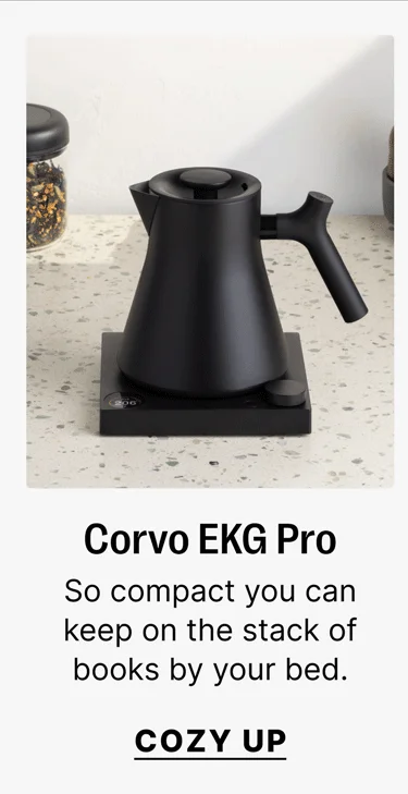 Corvo EKG Pro So compact you can keep on the stack of books by your bed. Cozy up