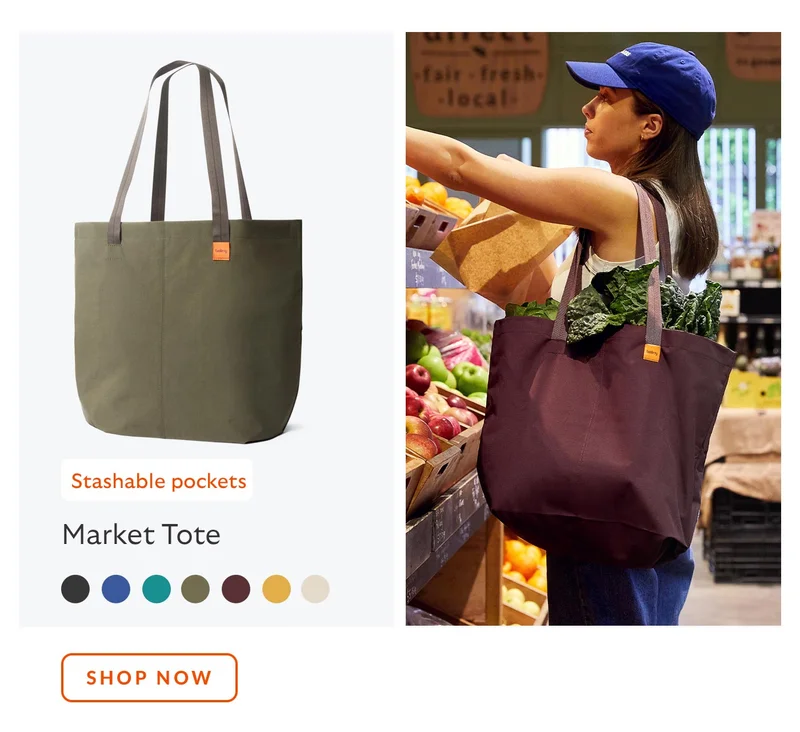 Market Tote – black *Stash it til you need it SHOP NOW