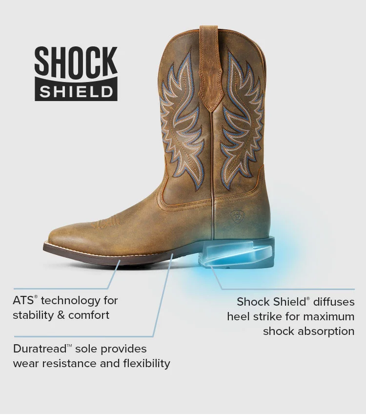 Duratread™ sole provides wear resistance and flexibility