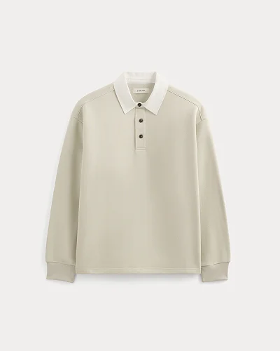 Image | Luxe Fleece Rugby Polo | Peyote