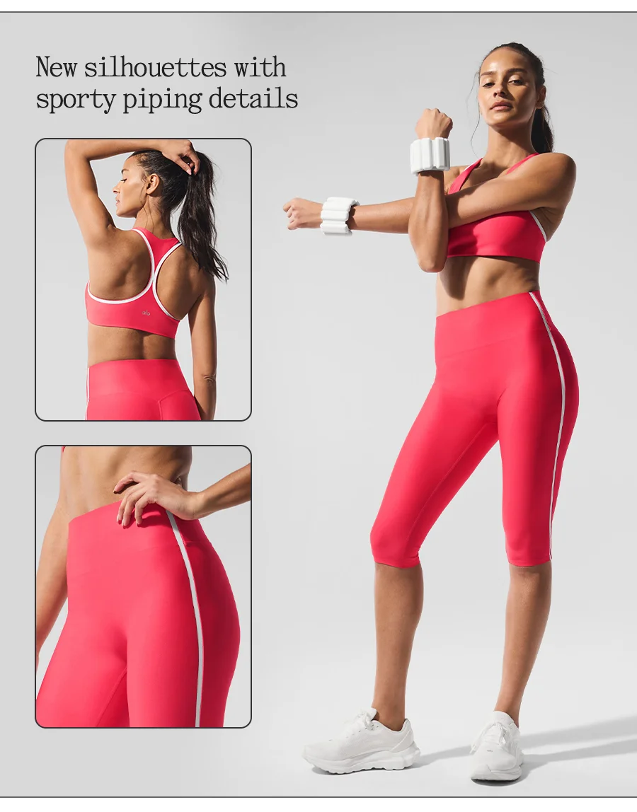 New silhouettes with sporty piping details