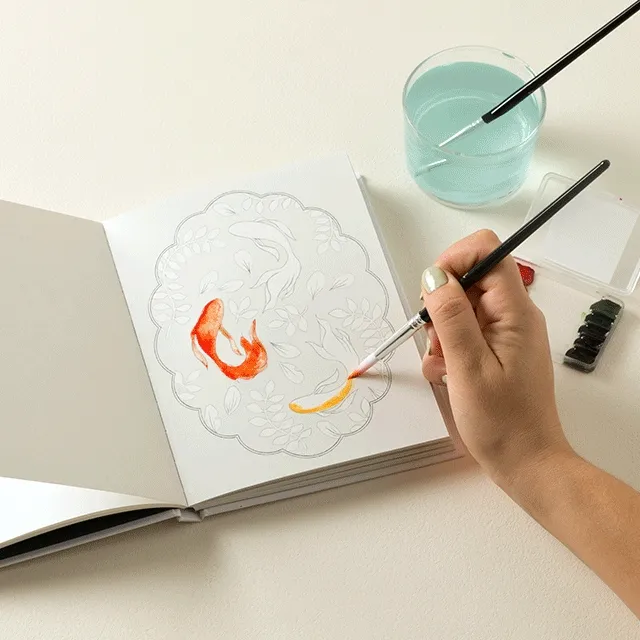 Hidden Patterns Watercoloring Set