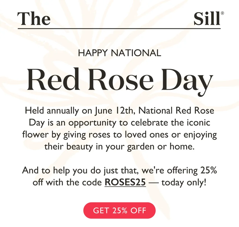 Get 25% OFF the Double Knock Out Rose today only with the code discount code.