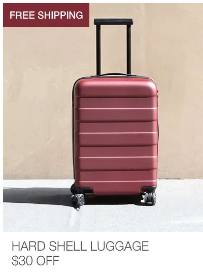 Online Only: Hard Shell Luggage $30 OFF