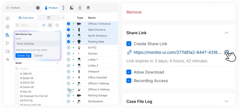 The new Tag Manager simplifies camera organization across large environments, while the Case Manager now supports collaboration across teams so investigations are no longer siloed.
