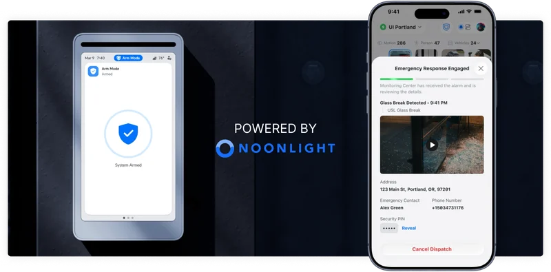 For even greater peace of mind, stay tuned for our official UniFi Monitoring service powered by Noonlight, delivering fully plug-and-play professional monitoring.
