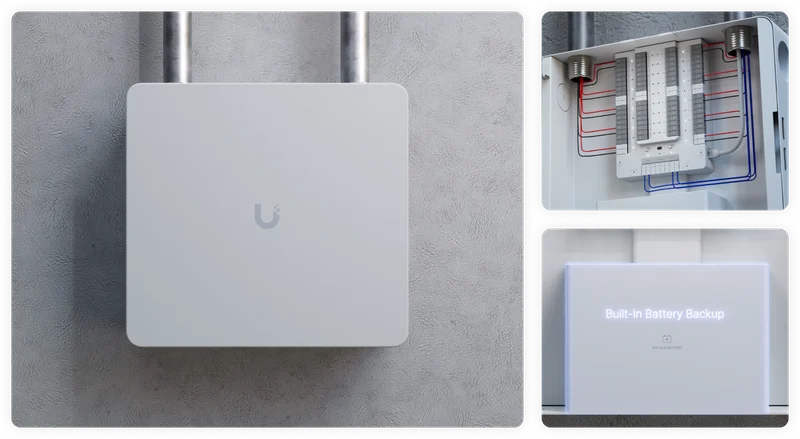 Designed for both new deployments and retrofits. It features 32 zone wired alarm inputs that connect directly to hardwired intrusion sensors.
