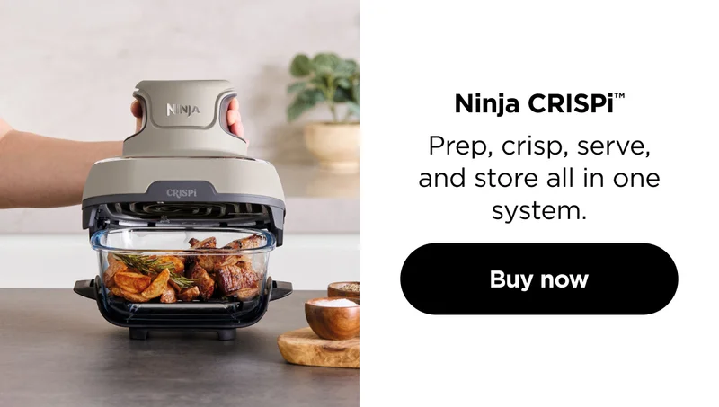 Ninja CRISPi™--Prep, crisp, serve, and store all in on system,
