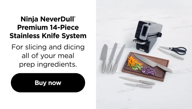 Ninja NeverDull® Premium 14-Piece Stainless Knife System--For slicing and dicing all of your meal prep ingredients.