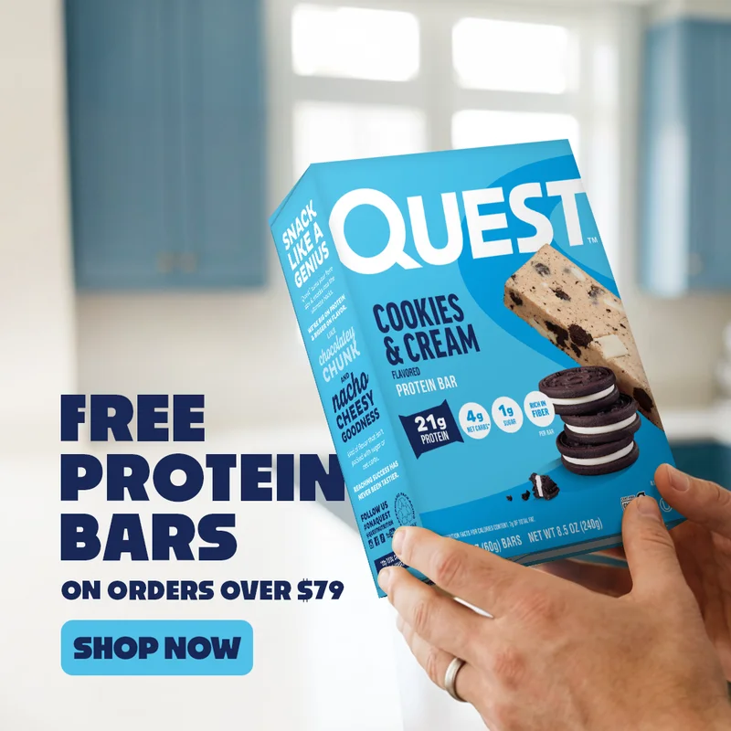 Quest Nutrition - Free Protein Bars On Orders Over $79