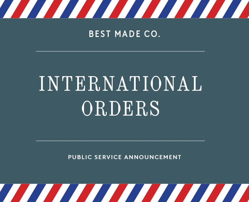 International Orders
