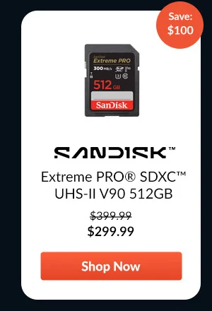 SanDisk Extreme PRO® SDXC™ UHS-II V90 512GB