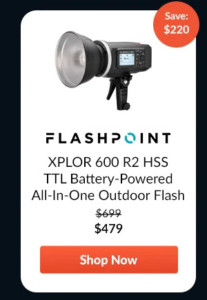 Flashpoint XPLOR 600 HSS TTL Battery-Powered Monolight (Bowens Mount)
