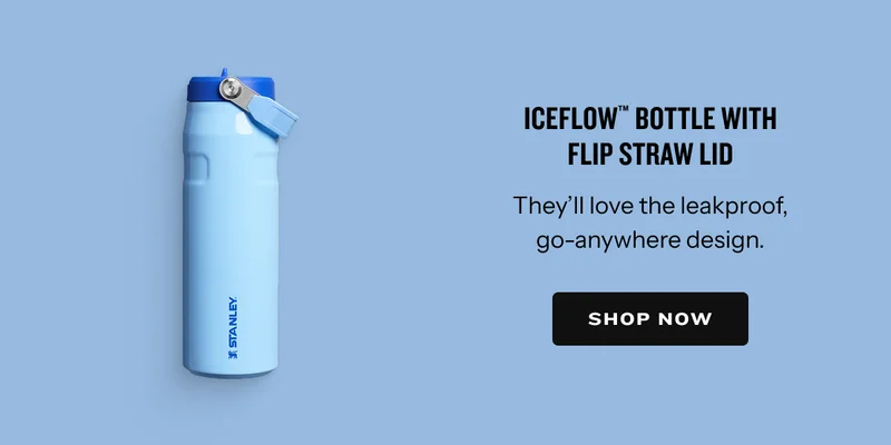 IceFlow Bottle with Flip Straw Lid