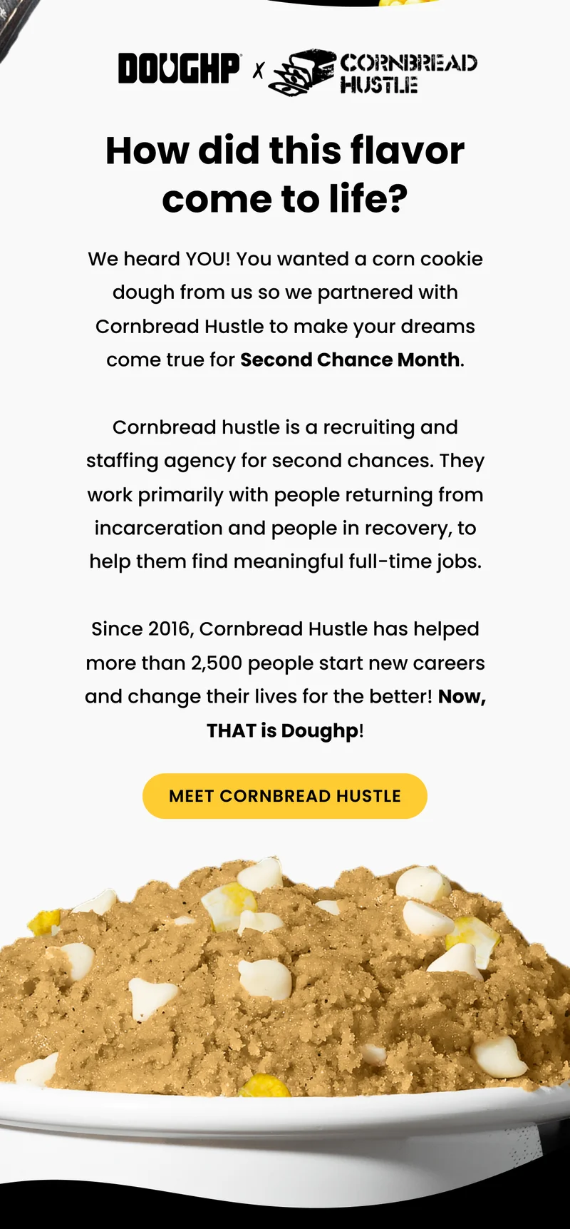 Edible Cornbread Cookie Dough Limited Edition Flavor