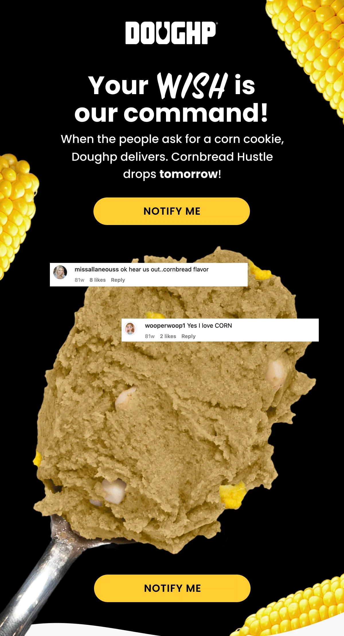 Edible Cornbread Cookie Dough Limited Edition Flavor