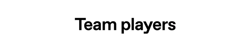 Team players