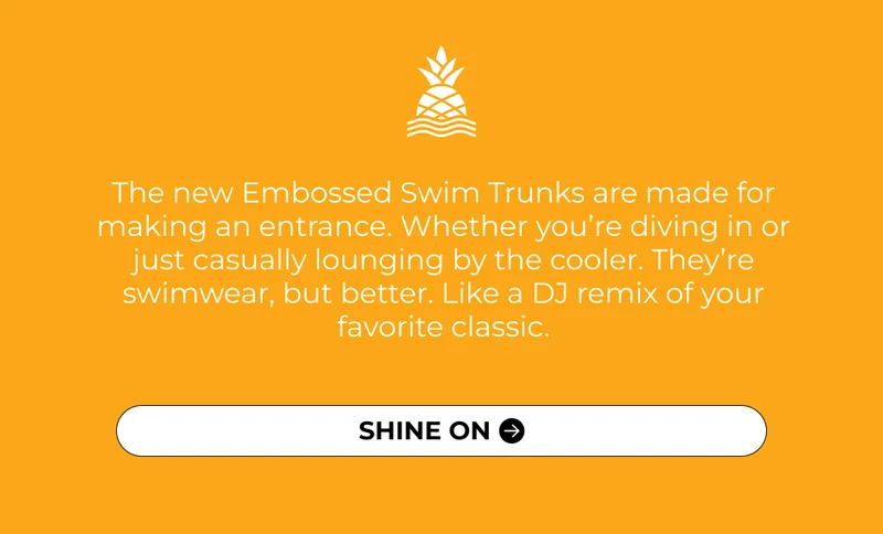 NEW EMBOSSED SWIM TRUNKS