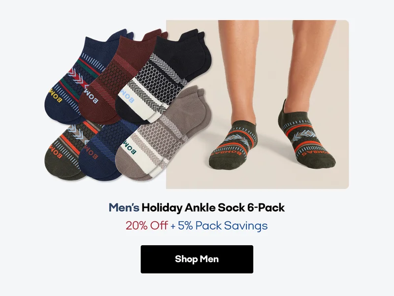 Men's Holiday Ankle Sock 6-Pack 20% Off + 5% Pack Savings | Shop Men