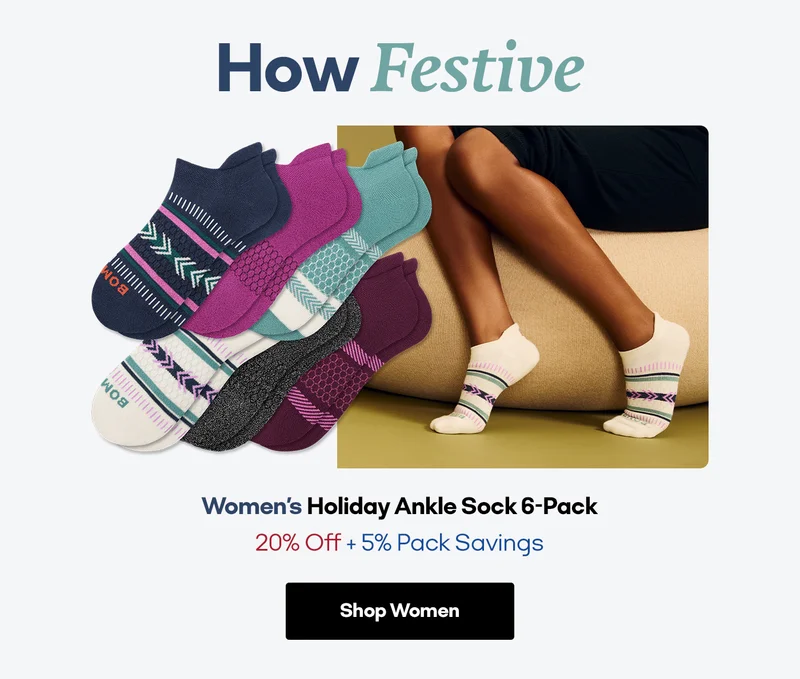 How Festive | Women's Holiday Ankle Sock 6-Pack 20% Off + 5% Pack Savings | Shop Women