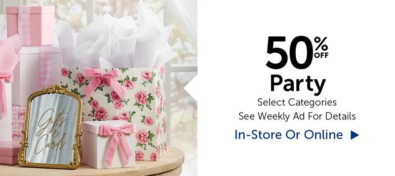 50% Off Party - Select Categories